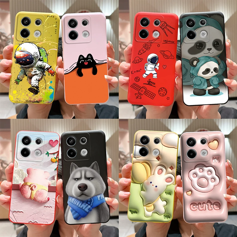 For Xiaomi Redmi Note 13 Pro 5G Case Fashion Astronaut Silicone Phone Case For Redmi Note 13 Pro + Plus 13Pro 5G Soft Back Cover