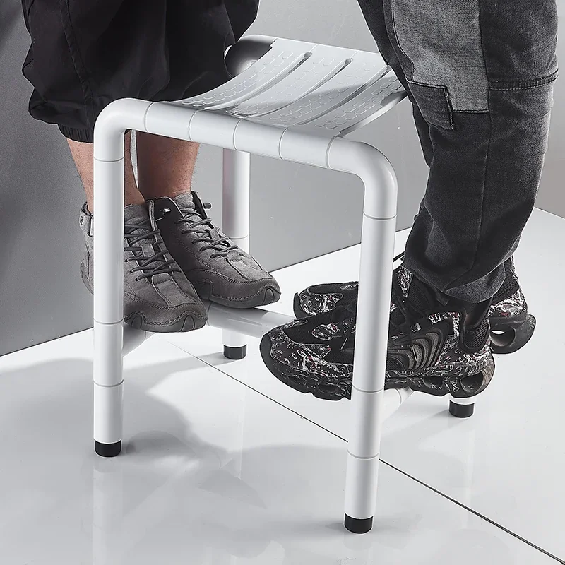 Portable Designer Bathroom Chair Shower Vanity Accessories Stool Living Room Camping Bedroom Taburete Plegable Trendy Furniture image 2