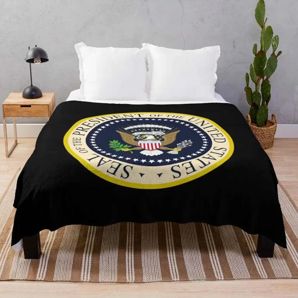 seal of President of the United States Throw Blanket Soft Beds Bed covers For Decorative Sofa Blankets