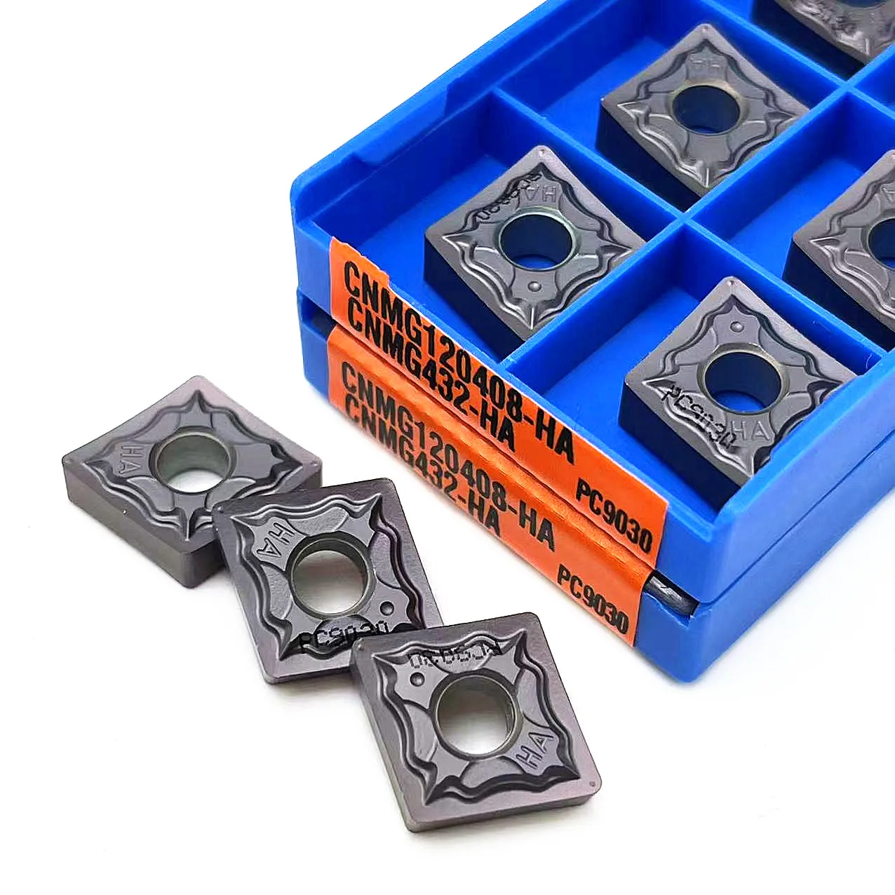 Herramientas de corte externo de acero inoxidable, inserto CNC de alta calidad, CNMG120404 HA, CNMG120408 HA, PC9030, 10 piezas