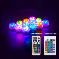 Remote Control RGB Submersible LED Underwater Light Night Lamp for Fish Tank Pond Swimming Pool Wedding Party Vase Decor