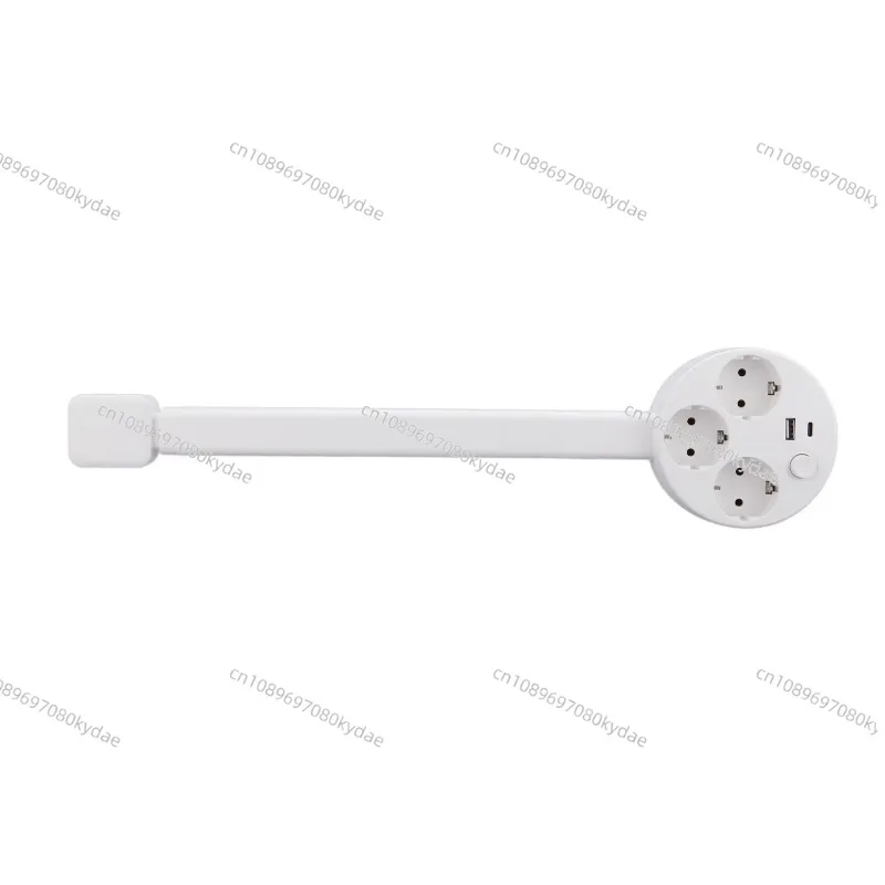 

250V 10A 2500W Degree Rotation Vertical Power Extender with Flame-Retardant Plastic Socket