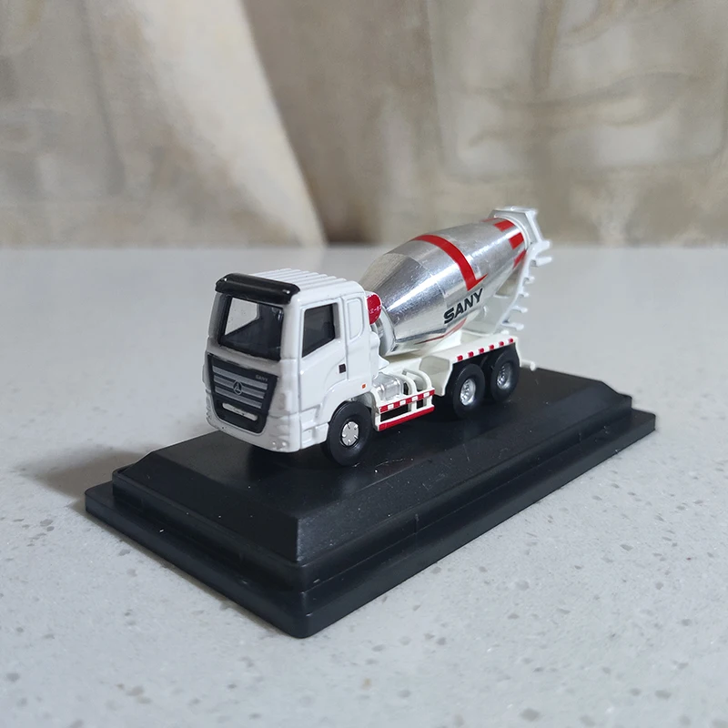 SANY-Mini Liga Caminhão Modelo Brinquedo, Misturador Concreto, Máquinas De Engenharia, Diecast 1:87, Presente Dos Meninos