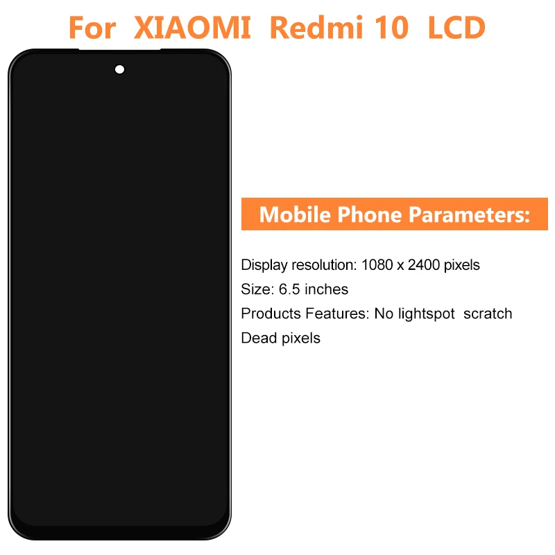 For Xiaomi Redmi 10C LCD Display 220333QAG Touch Screen Digitizer Assembly For Redmi 10 Display 21061119DG Replacement Parts