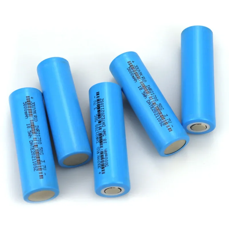 JOUYM INR21700 50G 5000mAh 3.7V 10C High Discharge Power Rechargeable 21700 Battery Internal Resistance 10-15 mohm