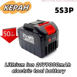 18V-21V 18650 Lithium Battery Rechargeable 9000mAh Batteries High-current High Discharge 21 Volt Replace Battery For Screwdriver