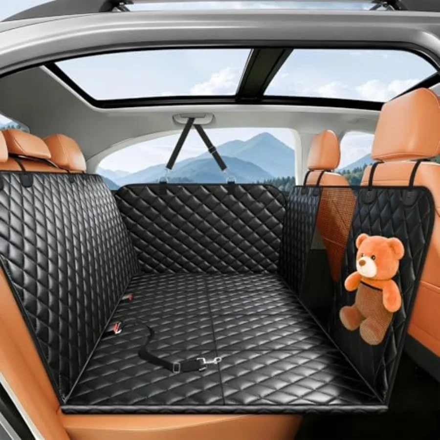 

Чехол-гамак для собак на заднее сиденье автомобиля, с жестким дном, удлинитель заднего сиденья, для легковых авто, внедорожников и грузовиков - водонепроницаемый, защита от грязи