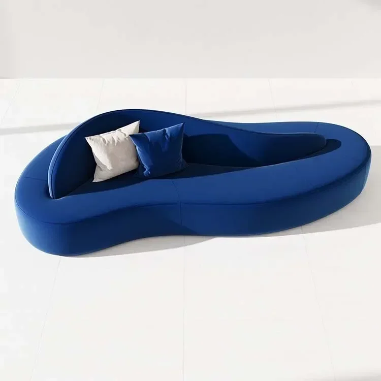 

л # Современный креативный дизайн, диван для гостиной, высококачественный изогнутый бархатный диван, диван для мебели в вестибюле отеля