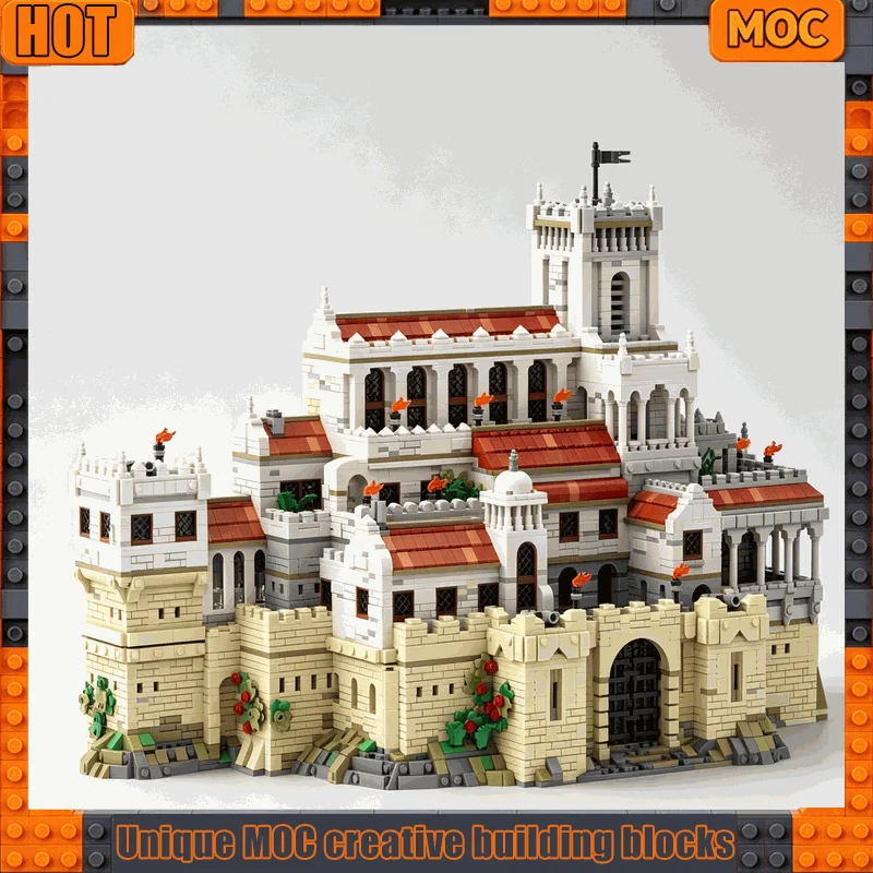 5524PCS Medieval Royal Citadel Castle Fortress With Gate Tower And Courtyard Model Building Blocks Creative DIY Assembly Toy