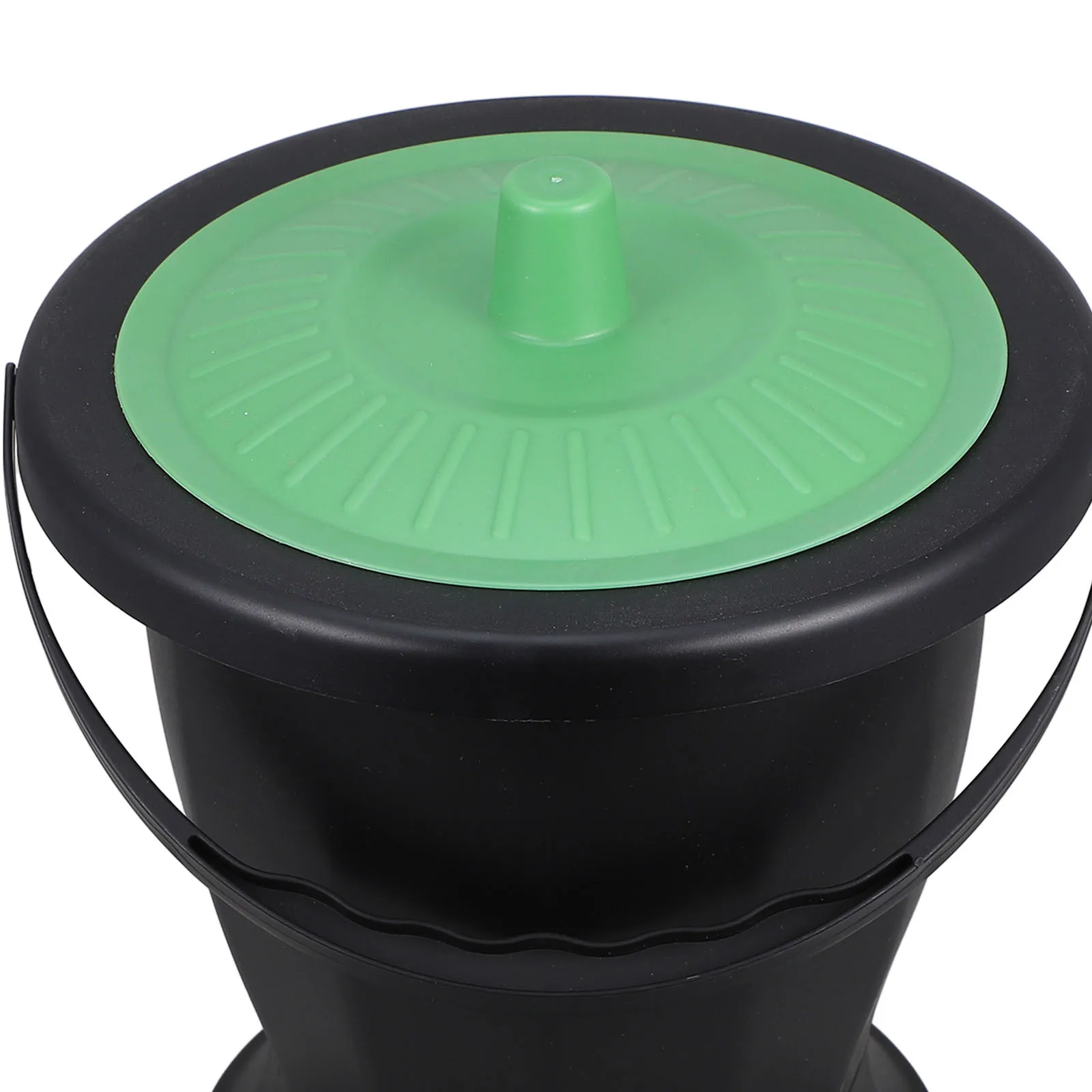 دلو البول البلاستيكي مع غطاء مرحاض محمول للسفر والمستشفى المنزلي يستخدم وعاء قوي وناعم وسهل لكبار السن #6