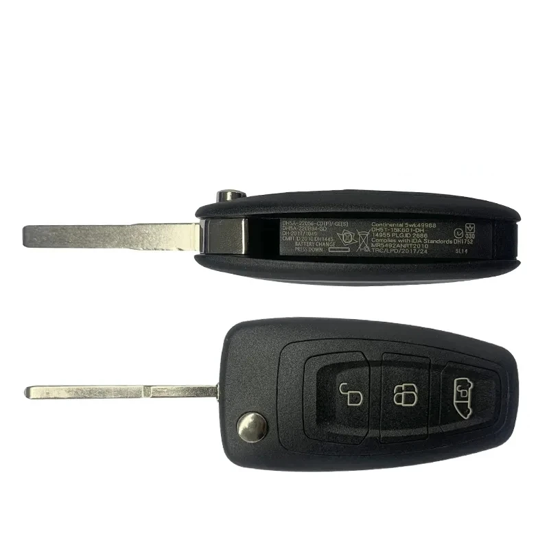 XIEAILI OEM Key Case 3Button Flip Folding Remote Key Shell For Ford 2013 Focus Fiesta Mondeo C-max S-max  K817