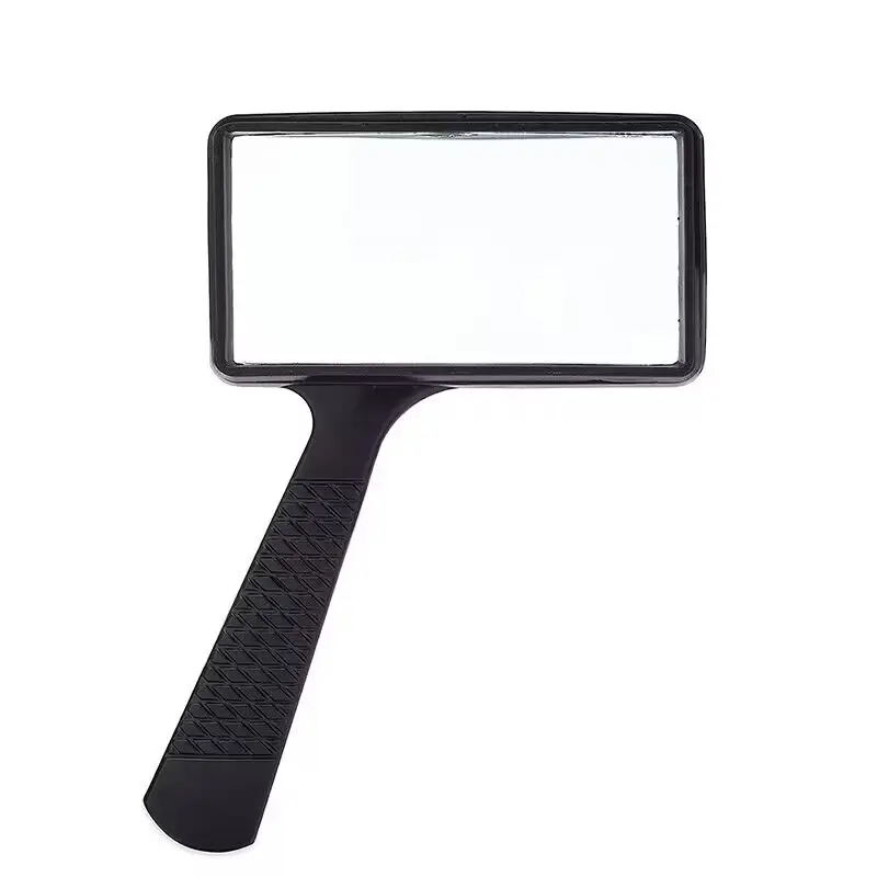 Bview Art 100x50mm Rectangular Elderly Book Reading Magnifier Handheld Square Jewelry Identification Magnifier