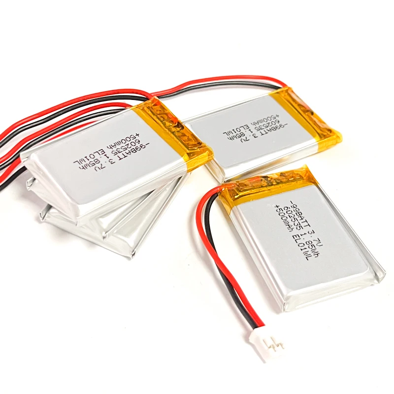 Akumulatory litowo-polimerowe Lipo 3.7V 500mAh 602535 do słuchawek Bluetooth, urządzeń kosmetycznych, zabawek elektrycznych, oświetlenia LED — zdjęcie produktu 2