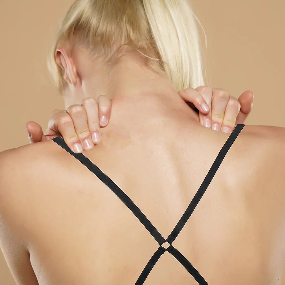 

2Pcs Adjustable Cross Back Bra Straps Invisible Non Slip Replacement Straps for Dresses Lingerie Swimsuits Seamless Comfortable