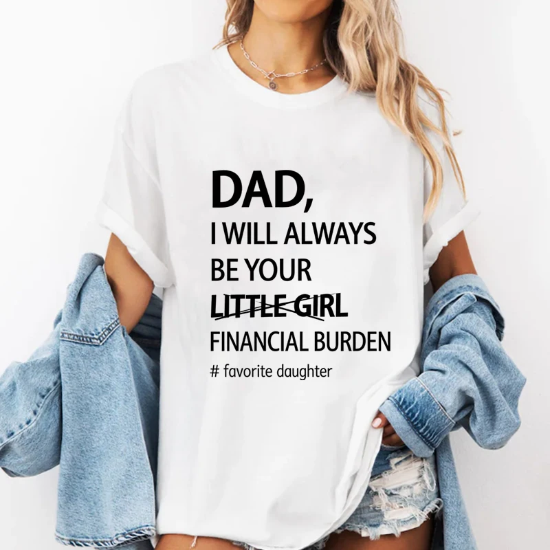 Humorous Father-Daughter Grandma's Favorite T Shirt  Graphic Tees Funny Trendy T-shirts Men Women Short Sleeve Printed Tshirts