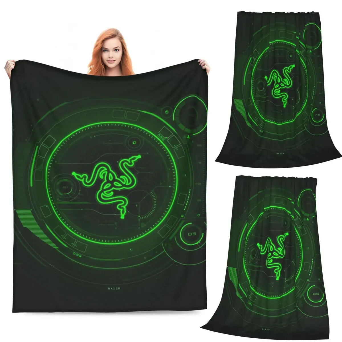 

Razer Coasters Blanket Fleece Sofa Throw Blanket Warm Throw Blankets for Couch Bedding Office Throws Bedspread Quilt