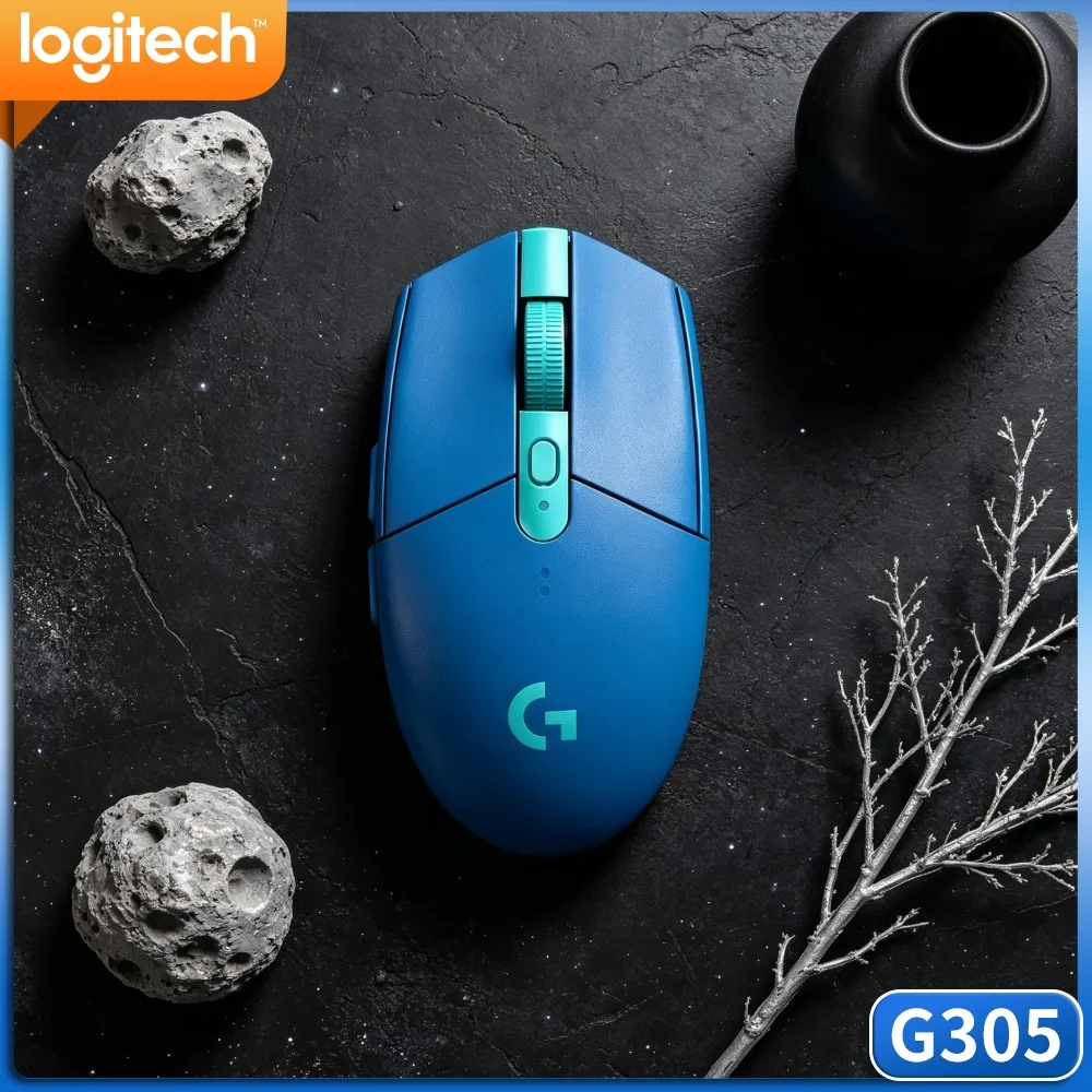 Logitech G305 Wireless High Precision Gamer Mouse,LIGHTSPEED,HERO 12000 DPI,6 Remappable Buttons,250‑Hour Battery Fit PC Mac