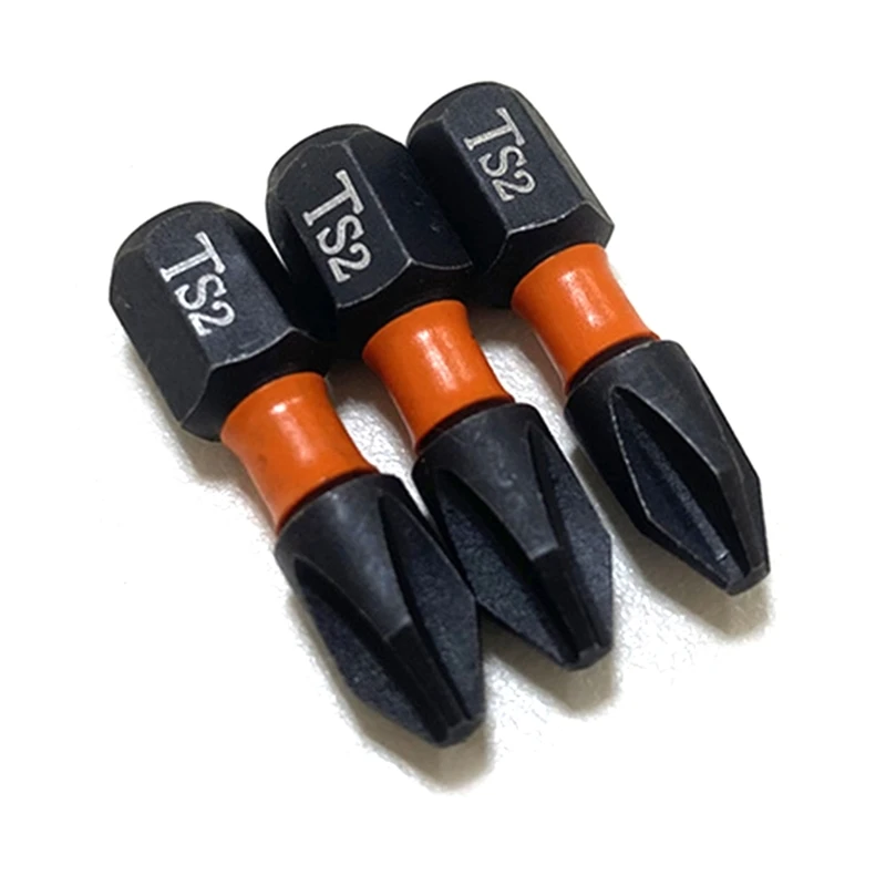 Juego puntas destornillador con cabeza cruzada para electricista, vástago hexagonal 1/4 pulgadas, 10 Uds.
