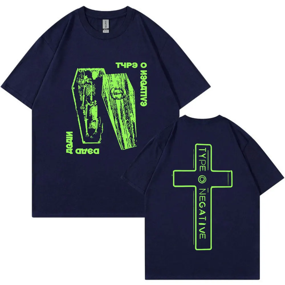 Type O Negative Dead AgainT Shirt Men Women Gothic Rock Band Vintage Short Sleeve T-shirt 100% Cotton Casual T-shirts Streetwear - view 2