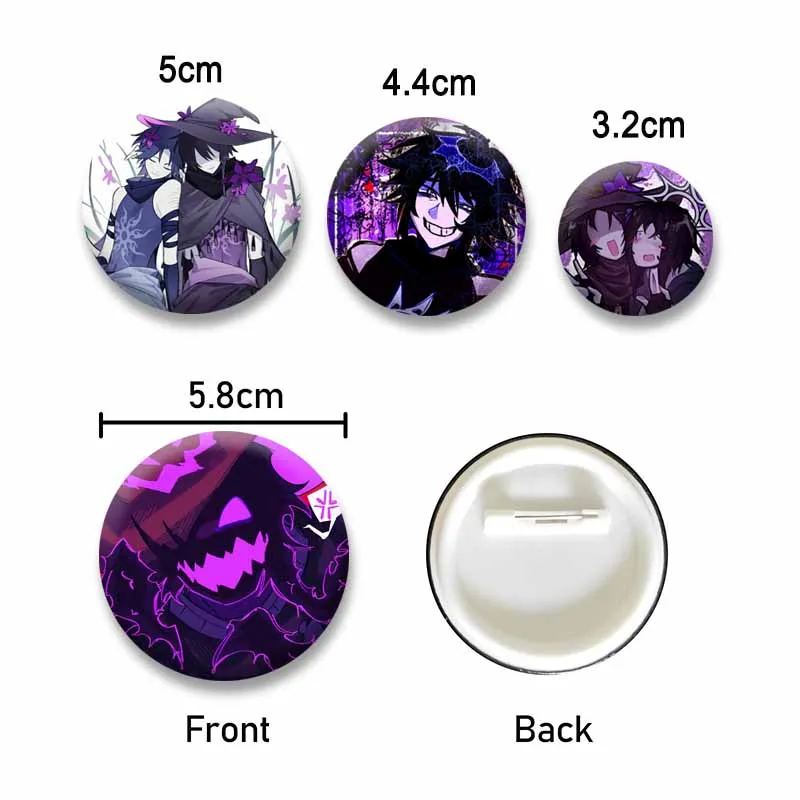 Cute Azure X Two Time Soft Button Pins Funny Cartoon Role Brooch Otaku Culture Cosplay Badge Bag Collar Accessories Friend Gifts
