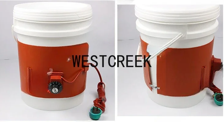 WESTCREEK 20L 860x200mm 220v 800w Paint Pot Heater Band Paint Bucket Heating Tape Pail Can Jacket Silicone Rubber Heating Belt