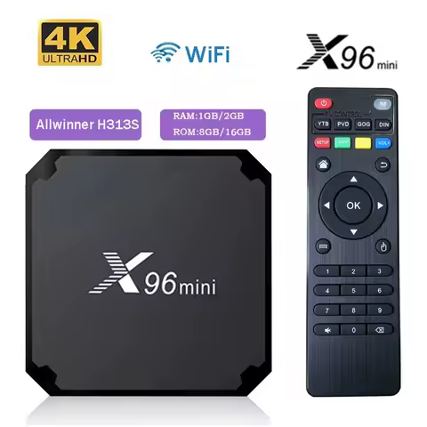 Original X96 mini TV Android 11 Smart tv Box H313 S quad core 2GB 16GB WiFi media player HD 4K TV Box iptv