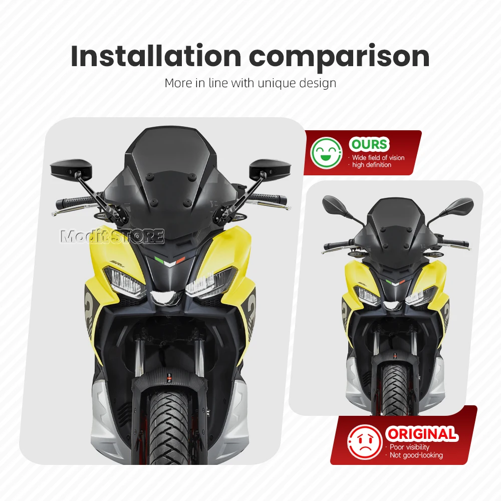 Support de rétroviseurs de moto pour Aprilia Backpack GT200, accessoires de moto, kit de support de rétroviseurs, support de rétroviseurs, support de rétroviseurs, support de rétroviseurs, support de rétroviseurs pour Aprilia Backpack GT200, accessoires de moto, support de rétroviseurs, kit de rétroviseurs Rapid 200