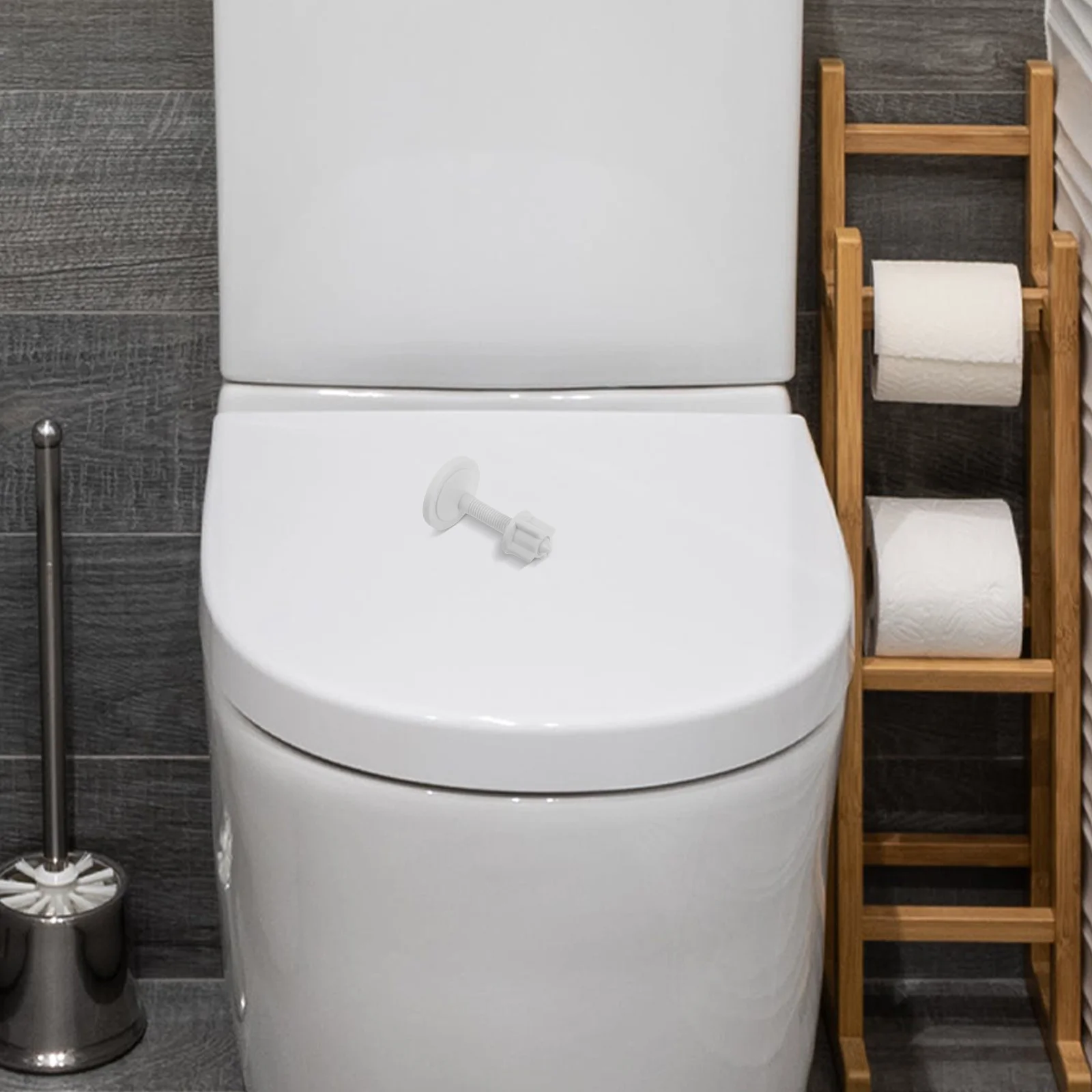 2 pezzi bulloni per sedile WC viti kit di sostituzione dadi in plastica bulloni per cerniere del sedile WC coperchio stabile fissaggio sicuro