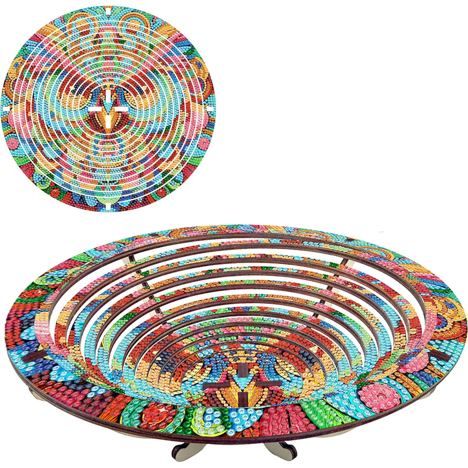 

Набор для алмазной вышивки: деревянный поднос для закусок, сервировочное блюдо, тарелка для еды для вечеринок, фестивалей, семейных встреч