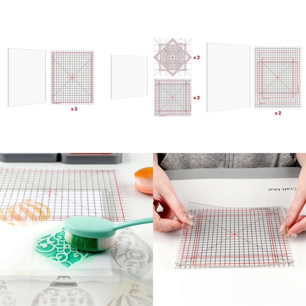 

Non-Slip Grip Mat with Printed Guides Multi-Use Sticky Photopolymer Mats Fit in Stamp Positioning Tool Card Making Supplies 2024