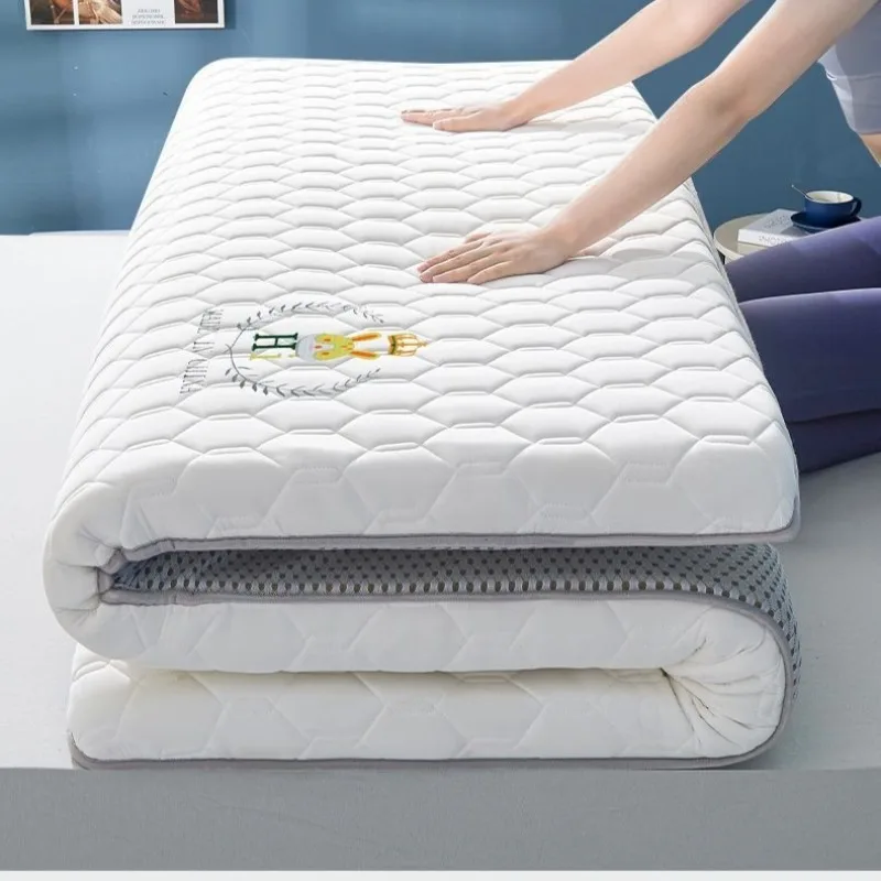 

Толстый матрас-топпер из соевого волокна и хлопка, антибактериальный, с латексным слоем, для дома, общежития, студенческий, татами, мягкий, дышащий, гипоаллергенный