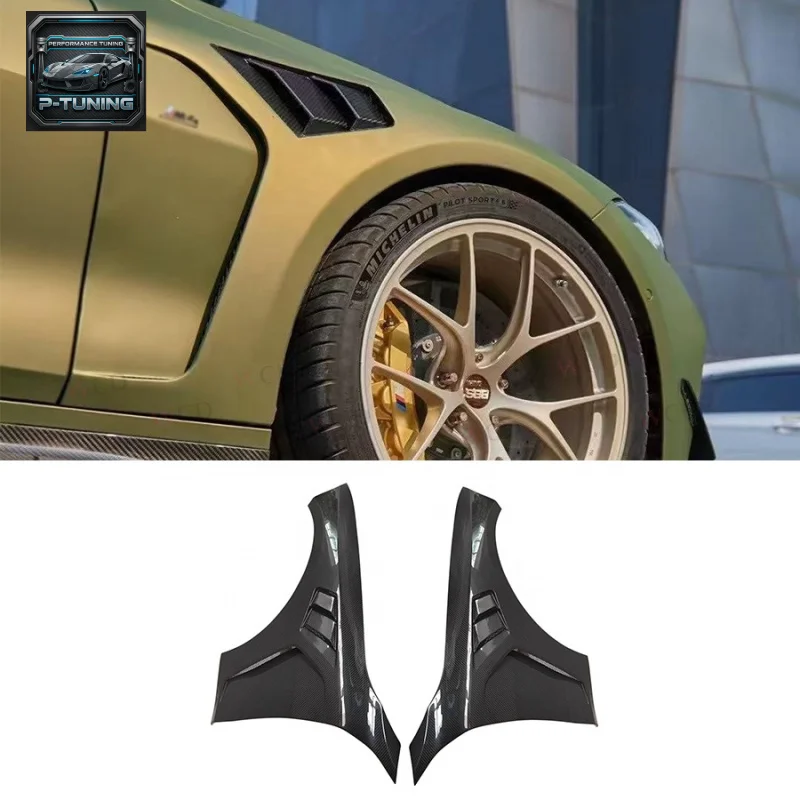 

G82 M4 Carbon Fiber Vented Fender for BMW G82 G80 M3 M4 2021+ AP Style Front Bumper Side Fenders Mudguards New Car
