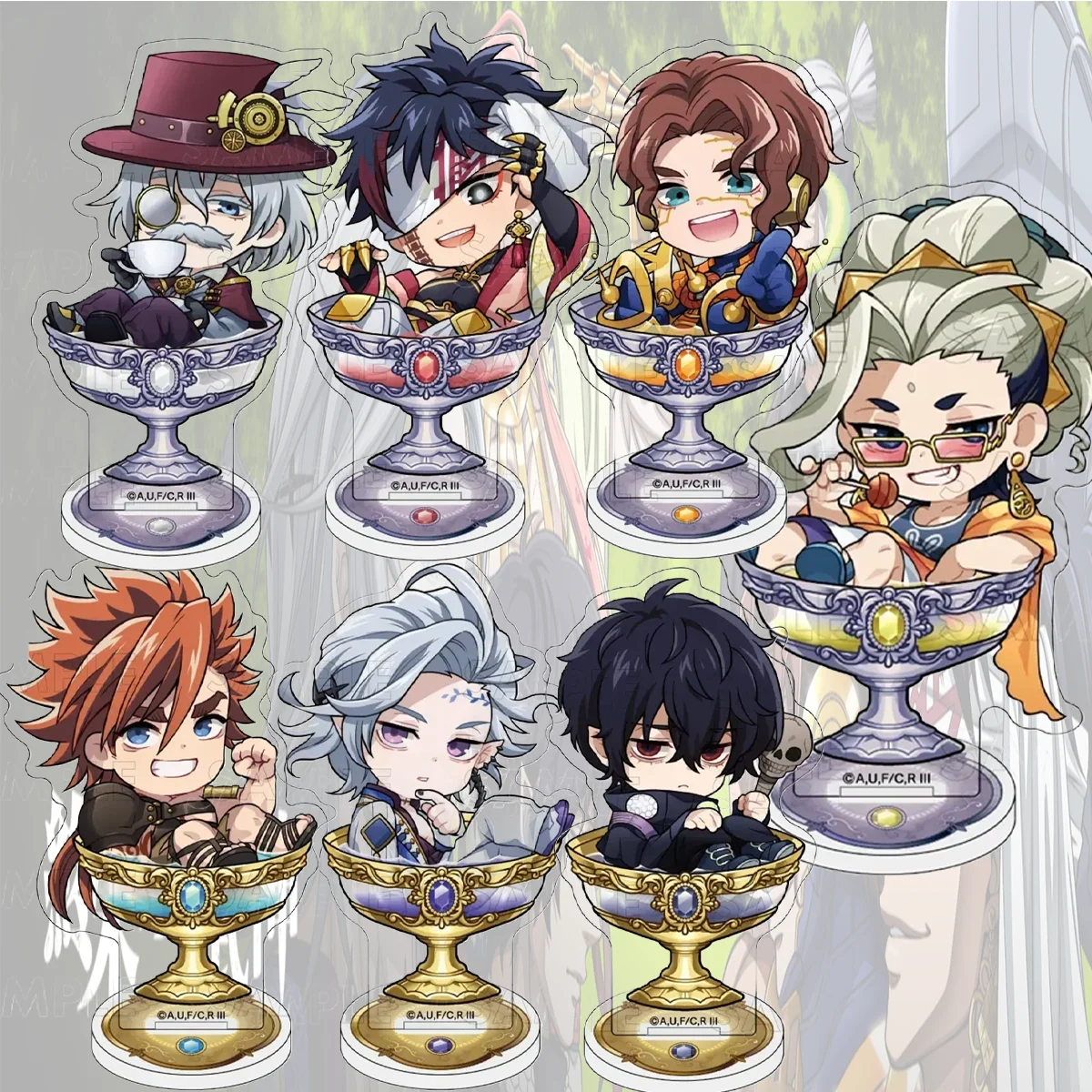 Anime Record of Ragnarok 10cm Acrylic Stand Cute Chibi Design Desktop Decor Easter Gift keychain