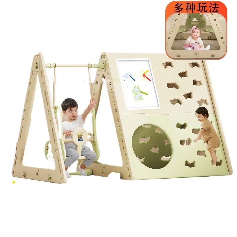 Tqh クライミングフレーム スイングコンビネーション 家庭用 室内 幼児 赤ちゃん 子供用遊具 積み木