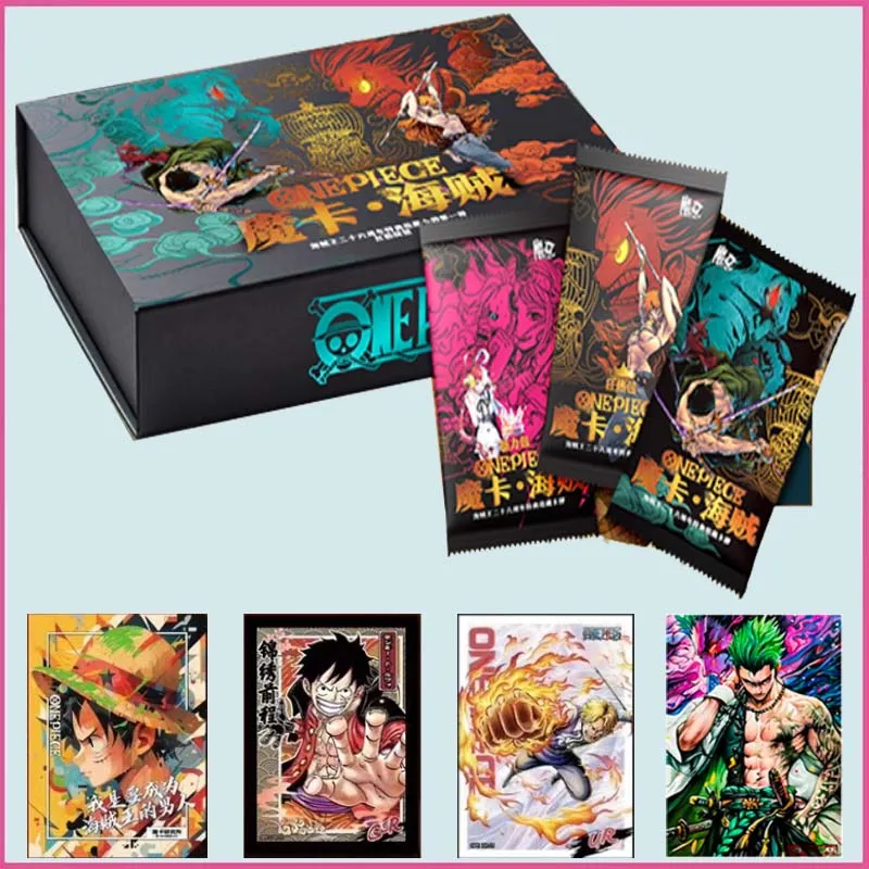 One Piece Collection Cards Anime Trading Game Luffy Sanji Nami TCG Booster Box Game Cards