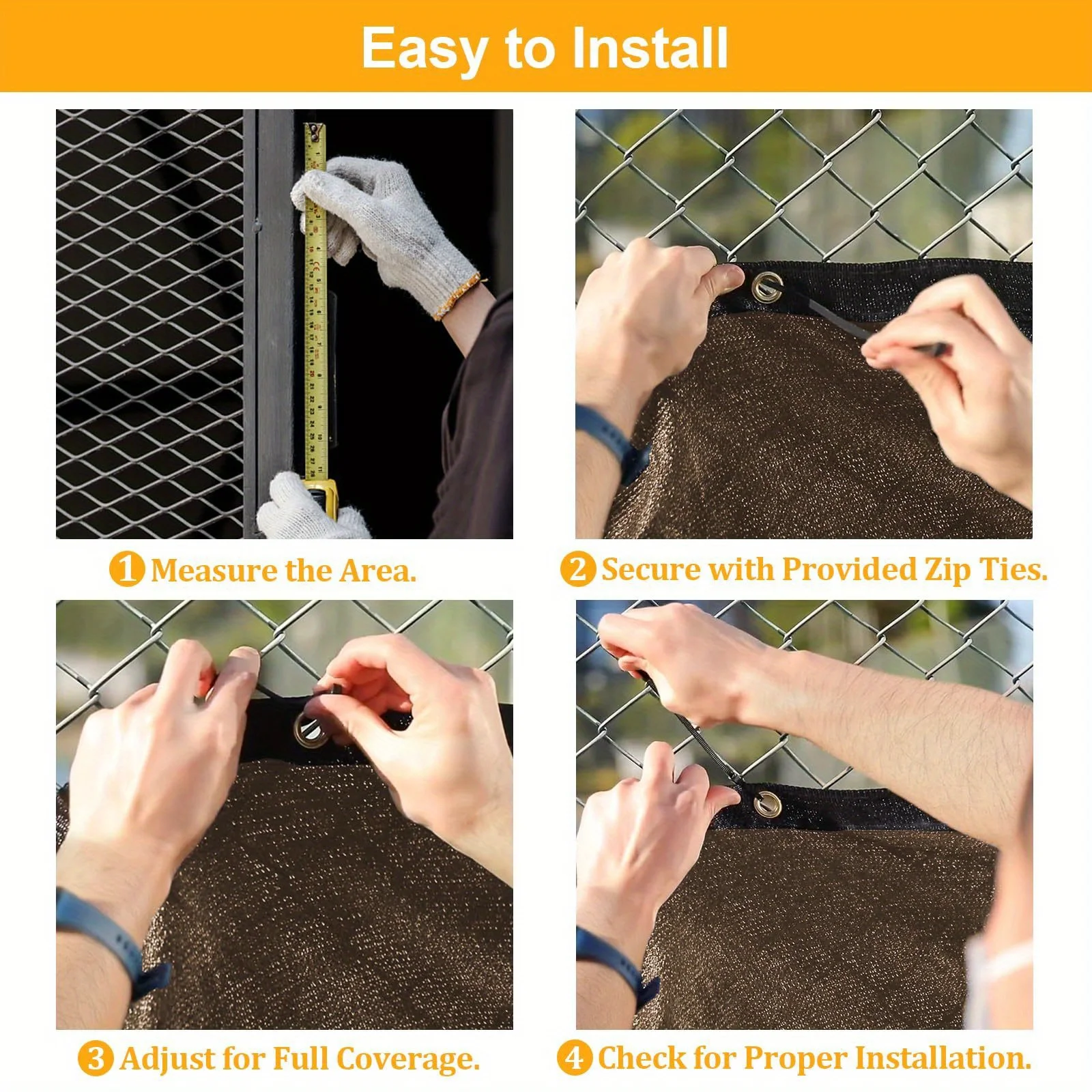 شبكة مظلة عالية الجودة مع كثافة عالية، نسج قريب للغاية، متانة، مقاومة للأشعة فوق البنفسجية وهيكل خياطة معزز