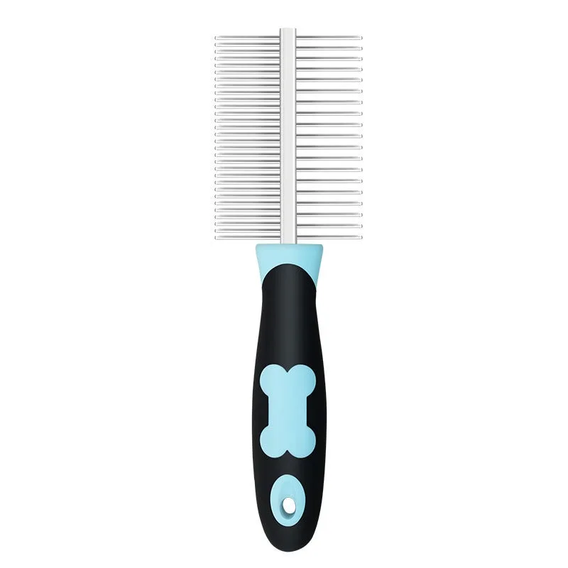 

Professional Pet Comb for Cats and Dogs Fine Tooth Pro Grooming Brush Long Hair Deshedding Undercoat Remover Steel Pins Antislip