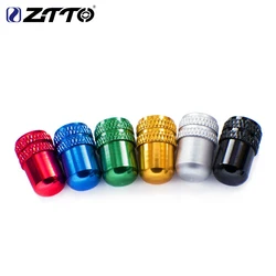 ZTTO MTB Road Bicycle Schrader Valve Cap American Wheel Tire Valve Caps Dustproof Cover Pump Cover Gas Nozzle Caps Alloy