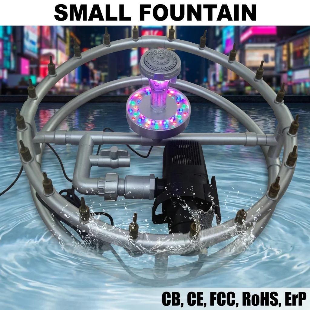 Small dancing fountain, new stylish design mini music fountain, portable dancing fountain, water waterfall, outdoor garden