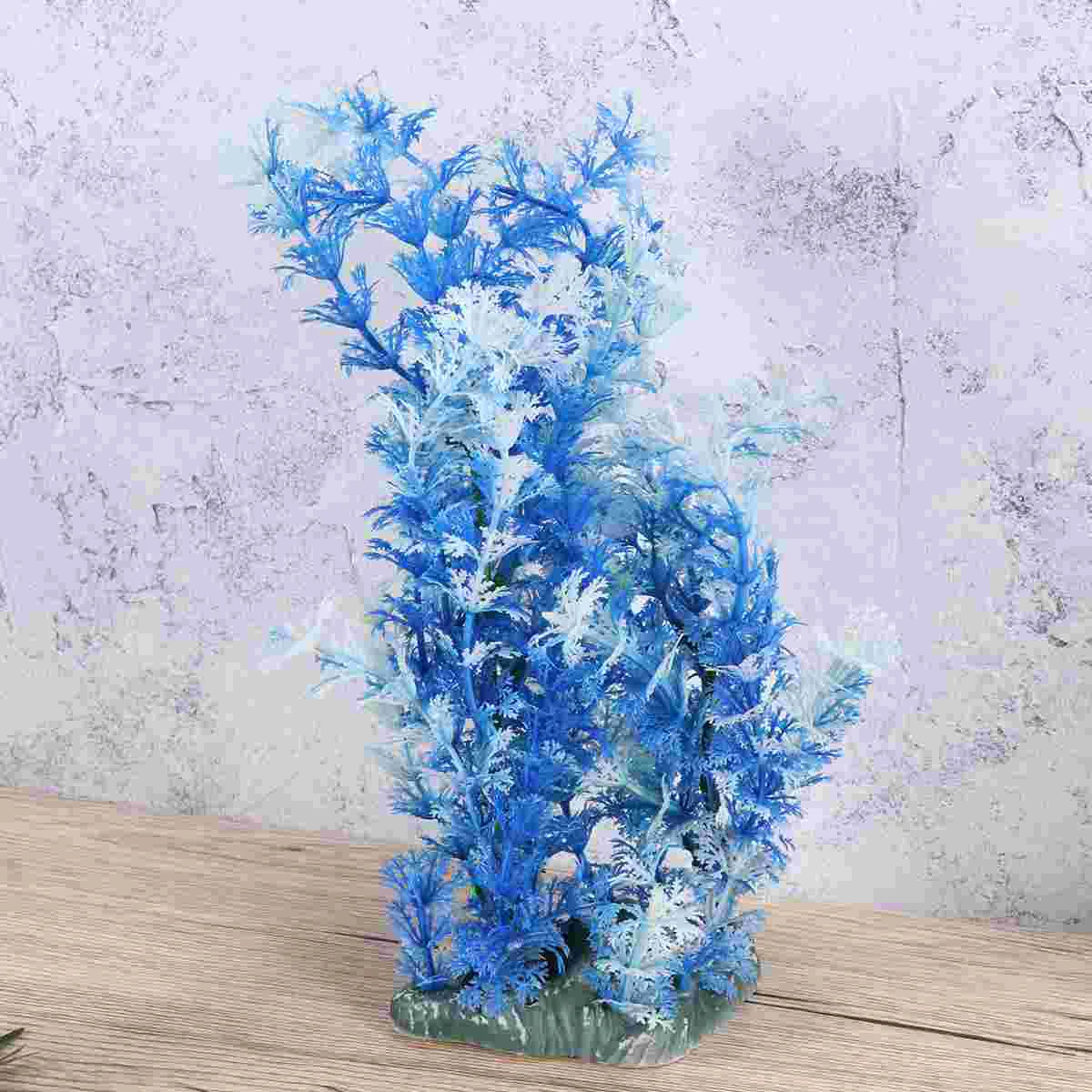 

10 Pcs Grass Artificial Aquatic Plants Vivid Plastic Fish Tank Aquarium Decor Safe for Fish Underwater Garden