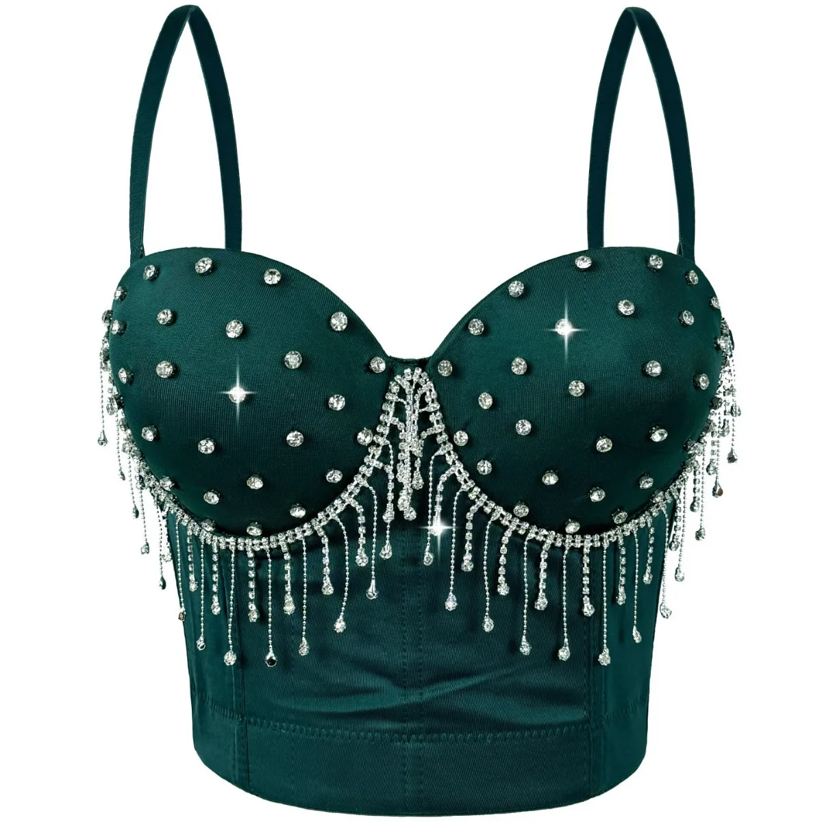 

customized women adult sexy tassel nail bead fishbone corset fashionable camisole vest slim fit slimming fishbone top strapless