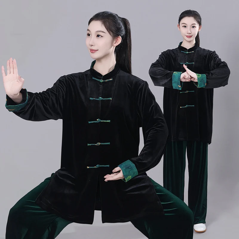 New Winter Tai Chi Suit, Thickened Chinese Style Performance & Competition Uniform, Unisex Practice Wear