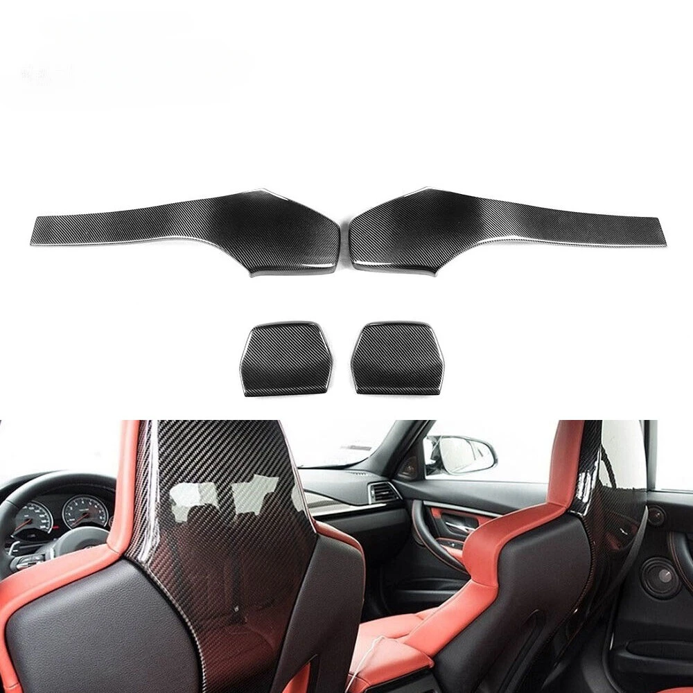 Dry Carbon Fiber Inner Seat Back Cover for  F80 M3 F82 F83 M4 Sedan Coupe Convertible 2014 - 2018