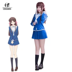 Rolecos anime frutas cesta cosplay traje tohru honda cosplay natal jk menina uniforme escolar feminino traje de marinheiro saia superior