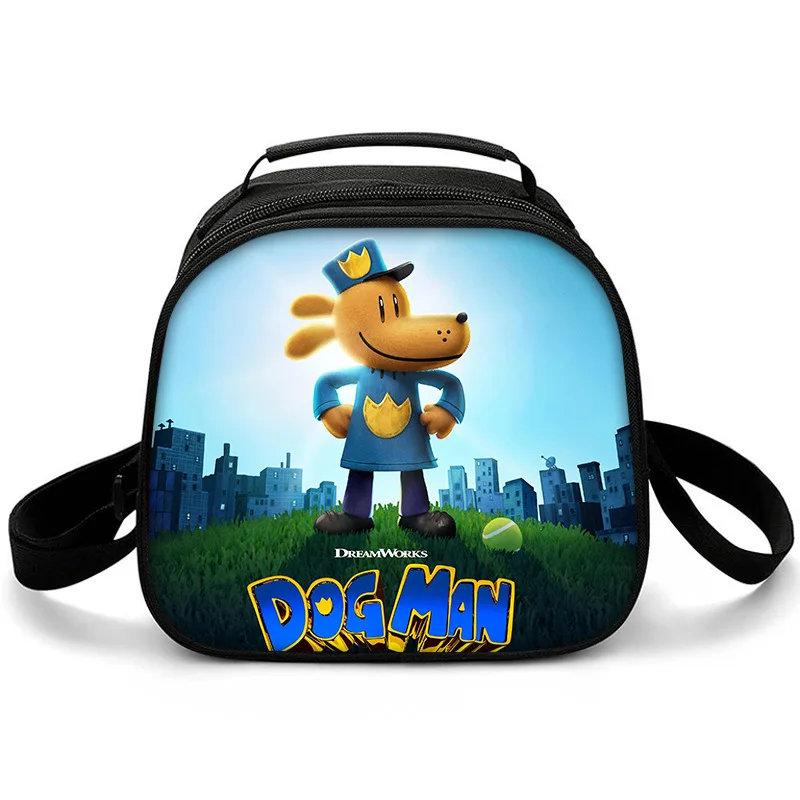 Classic Crossbody Trendy Dog Man's Semicircle Lunchbox Thermal insulation Food Lunch Bag 3D Printed Insulated Handbags Ice Bags