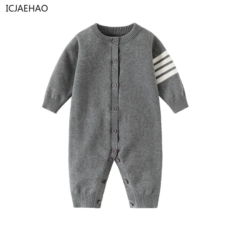 

ICJAEHAO 2024 Baby Children's Sweaters Matching Autumn Winter Clothes Kids Knitted Cotton Sweater Jumpsuit Climbing Wear Outfit