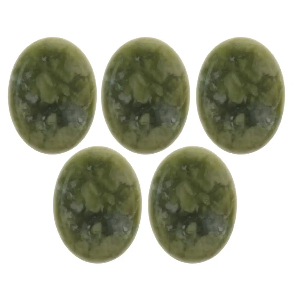 5 Pack  Jade  Stones, Massage  for Body Relaxing and  3 x 4cm