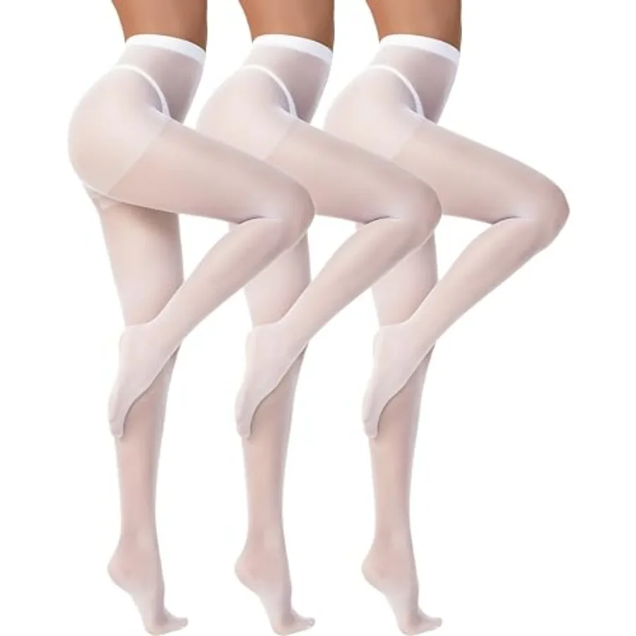 

leg elegant 3 Pairs 20D Women's Sheer Tights Ultra Sheer Pantyhose with Control Top