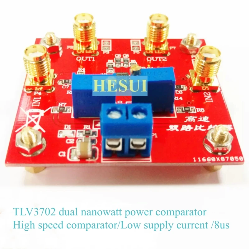 TLV3702 module Dual nanowatt power comparator High Speed comparator Low supply current 8us