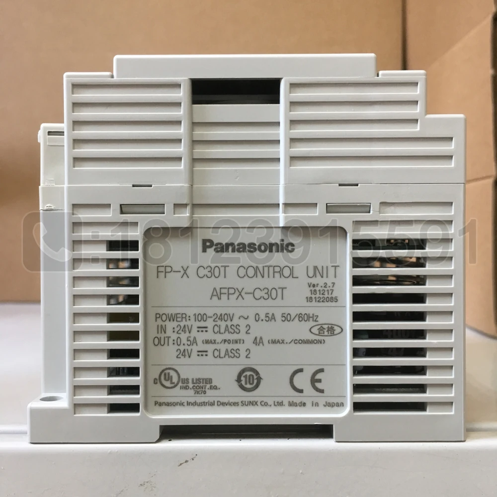 Panasonic PLC/ Panasonic programmable controller AFPX-C30T/FP-XC30T is guaranteed for one year.